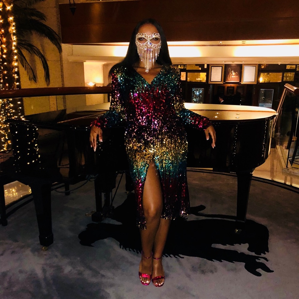 Multi Color Sequin Dress